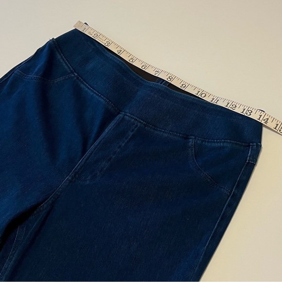 Halara Flex highwaisted denim jeggings, stretchy pull on, size M - Picture 5 of 13